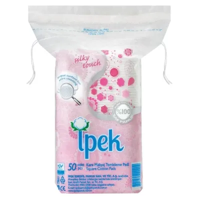 İpek Kare Makyaj Temizleme Pedi 50 adet