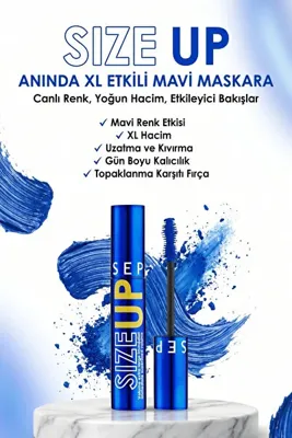 SEPHORA COLLECTION Size Up Anında XL Etkili Hacim Verici Maskara Uzatıcı Kıvırıcı Kalıcı