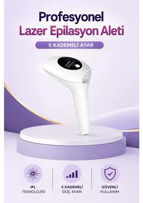İlkyaz Fashion Ifk Ipl Lazer Epilasyon Aleti 5 Kademeli Güç Ayarlı
