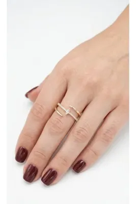 İris Jewelrys Çelik Nove Gold Yüzük