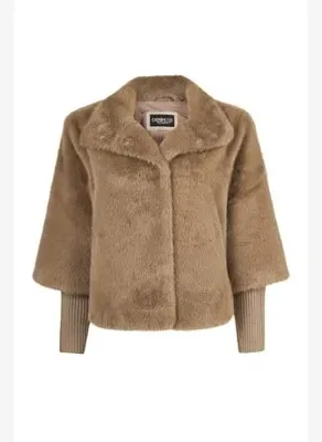 Derimod Ampezzo Kadın Bej Kısa Teddy Mont 26WGP5662FF