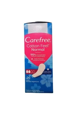 Carefree Cotton Feel Günlük Ped Normal 20li (12'li Paket)