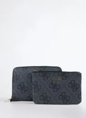 Guess Antrasit Kadın Makyaj Çantası TXOB8688048