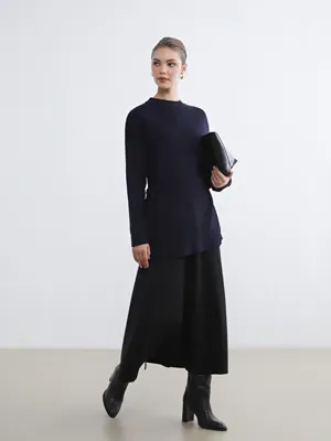 LCW Modest Beli Lastikli Kloş Etek