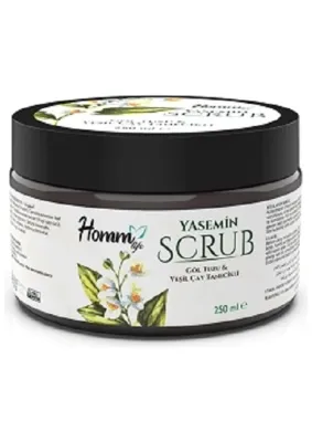 homm Bitkisel Yaseminli Yeşil Çaylı Bitki Tanecikli Scrub 250 ml