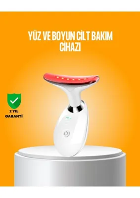 Hace Bazaar 3 Modlu Boyun ve Yüz Bakım Cihazı – Ems, Temizleme, Sıcak Masaj ve Renkli Işık Terapi Özellikli