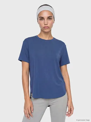 KOOR SPORT Modal Karışımlı Oversize Kadın Spor Tişört