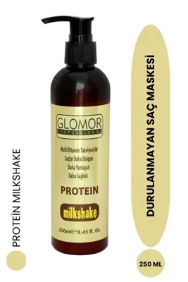 GLOMOR Protein Milkshake Durulanmayan Saç Bakım Maskesi