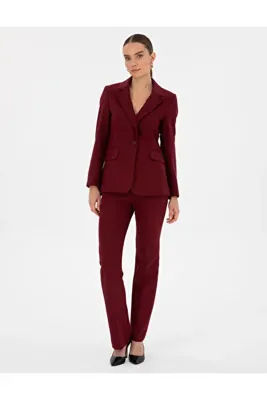 Pierre Cardin Vişne Flare Fit Kumaş Pantolon 50310395-VR223