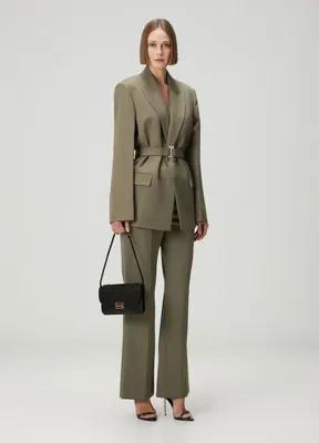Victoria Beckham Haki Yün Pantolon