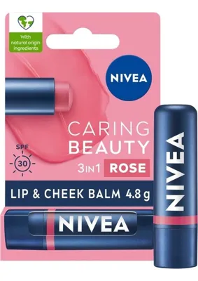 Str Store Rose Renkli Nemlendirici Dudak Bakım Kremi 4.8gr, SPF30, Allık Etkisi, Dudak ve Yanaklar, E Vitamini
