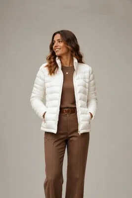 Hummel Magic Zip Coat 940277-9003 Beyaz Kadın Mont
