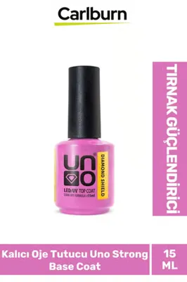 carlburn Tırnak Güçlendirici Elastik 48W Cihazlarda Kullanılan Kalıcı Oje Tutucu Uno Strong Base Coat 15 ml