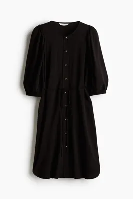 H&M Kabarık Kollu Elbise