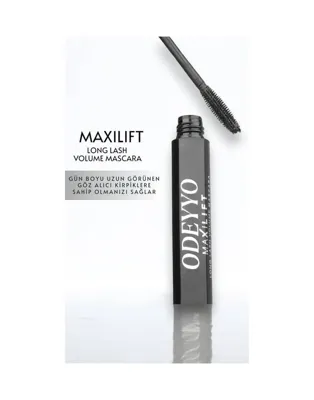 Diğer Odeyyo Long Lash Volume Maskara Hacim Veren, Dolgun, Kıvrık & Uzun Kirpik, Kalıcı Siyah 12'li Pak