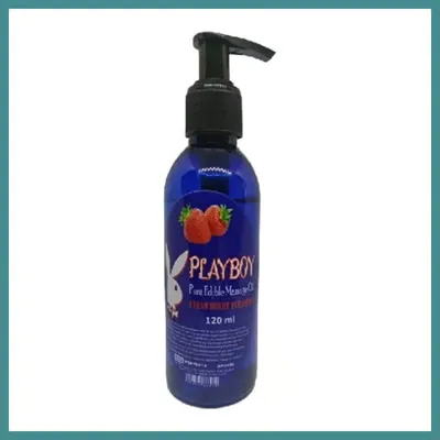 Trendexa Süper Playboy Pure Edible Çilekli Masaj Yağı Aromalı 120ML - 120ML Pure Edible Massage Oil MAC