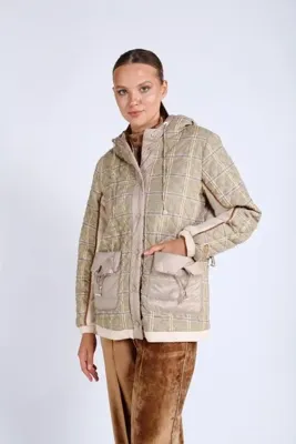Sassofono Ekose Kapitoneli Trench Detaylı Mont