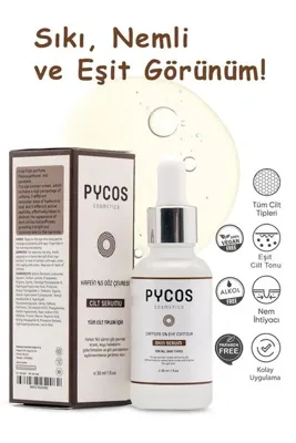 PYCOS COSMETICS Caffeine %5 + Peptides + Hyalüronik Asit Göz Çevresi Serumu 30 ml