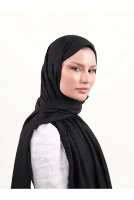 Armine Viskon Şal Siyah-00
