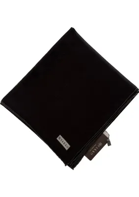 Vakko Monogram Pamuk Ipek Eşarp 3000655-SIYAH