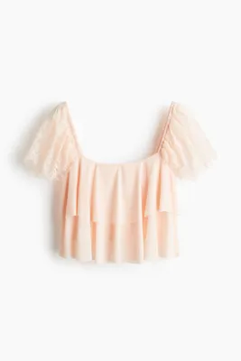 H&M Dantel Kollu Üst