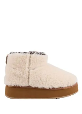 EMU Australia Stinger Micro Flatform Teddy Beyaz Kadın Bot
