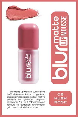 Golden Rose Blur Matte Lip Mousse No:05 Hush Rose