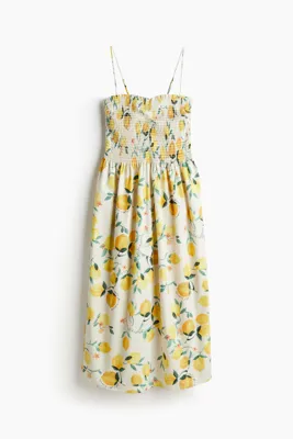 H&M Üst Kısmı Büzgülü Elbise