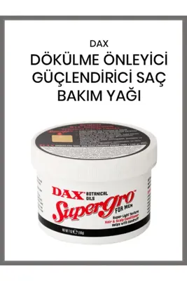 Dax Supergro Erkek Saç Bakım Yağı 198 gr - Dökülme Önleyici & Kepek Karşıtı