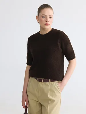 LCW Comfort Bisiklet Yaka Kadın Triko Kazak