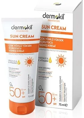 Dermokil Sun Cream Çok Yönlü Yüksek Koruyucu Güneş Kremi Spf50 75 ml