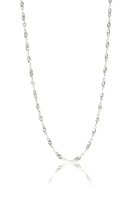 Söğütlü Silver 925 Ayar Gümüş Singapur Modeli 50 Cm Zincir Kadın