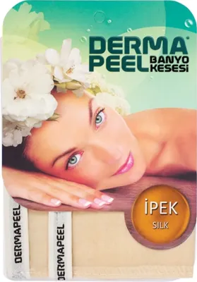 DERMAPEEL Doğal İpek Banyo Kesesi