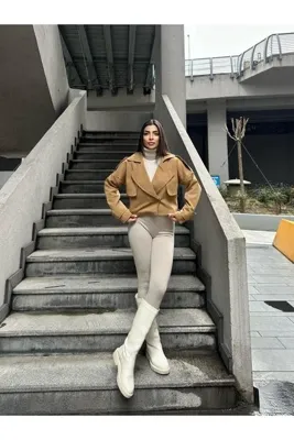 popibutik KISA TRENÇ CEKET