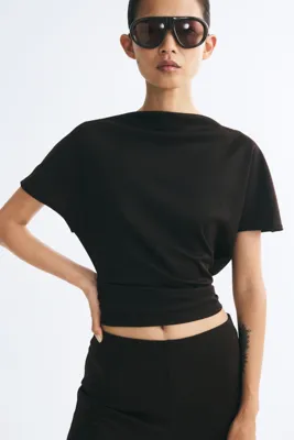 H&M Kelebek Kollu Jarse Üst
