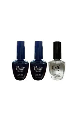 Nail Master Kalıcı Oje Protez Tırnak Top Coat(no Wipe) 15ml (rubber) Base Coat 15ml (air Dry)primer 15ml