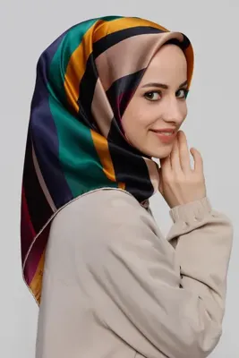 ARMİNE Nostalji Serisi Twill İpek Eşarp 8301D-84