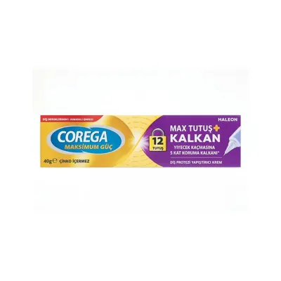 Corega Maksimum Kontrol Diş Protezi Yapıştırıcı Krem 40 g
