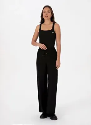 U.S. Polo Assn. Siyah Kadın Loose Fit Pantolon BETYA