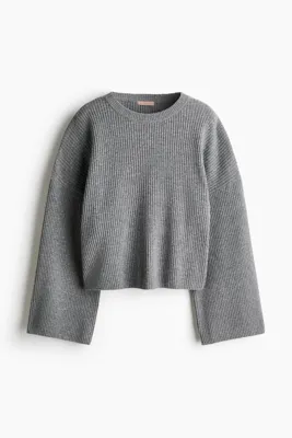 H&M Lastik Örgülü Kazak