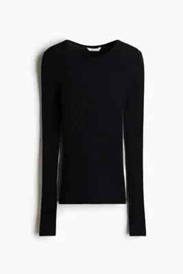 H&M İpek Karışımlı ve Uzun Kollu Üst