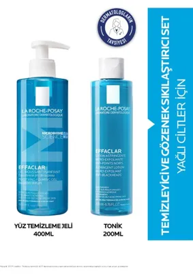 La Roche Posay La Roche-Posay Effaclar Yağlı Ciltler İçin Nazik Temizleyici ve Gözenek Sıkılaştırıcı Set