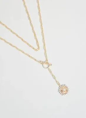 So Chic Ayçiçeği 18 Ayar Sarı  Altın Kaplama 45 Cm Gümüş Y Kolye