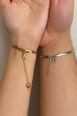 Okko Store Çelik İtalyan Zincir Çift Sevgili Arkadaşlık Bileklik