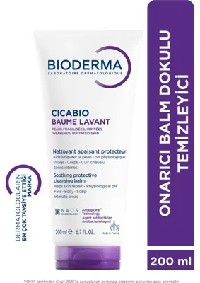 Bioderma Cicabio Cleansing Balm Hasar Görmüş Ciltler Için Onarıcı Balm Dokulu Temizleyici 200 ml