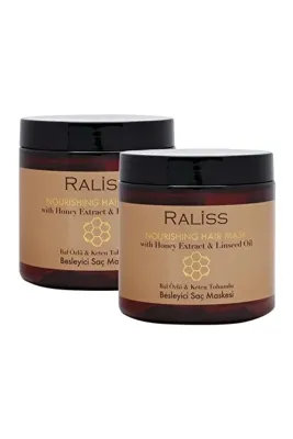 Raliss Besleyici Bal Özlü Keten Tohumlu Saç Maskesi X 2