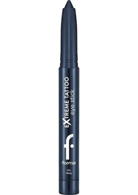 Rafta Flormar Extreme Tattoo Işıltılı Asansörlü Kalemtıraşlı Jel Göz Kalemi & Far Stick - 006 Navy