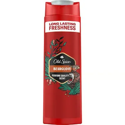 OLD SPICE Old Spice Bearglove 400 ml Erkek Duş Jeli ve Şampuan Kalıcı Ferahlık ve Derinlemesine