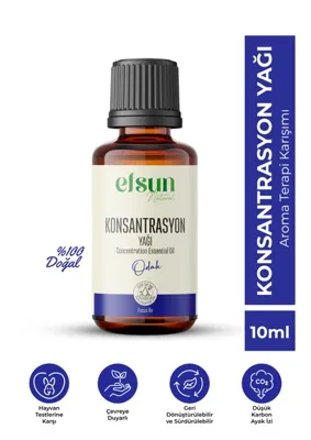 Efsun Natural Aromaterapi Karışımı Konsantrasyon Yağı 10 ml Ferahlatıcı Etki ile Zindelik Sağlar