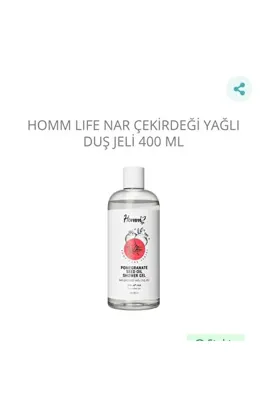 hommbitkisel Nar Çekirdeği Yağlı Duş JELI 400ML.